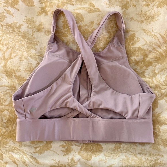 FABLETICS High impact On the Go No-Bounce Sports Bra Zip-Up Long Line Pink XS - Picture 9 of 9